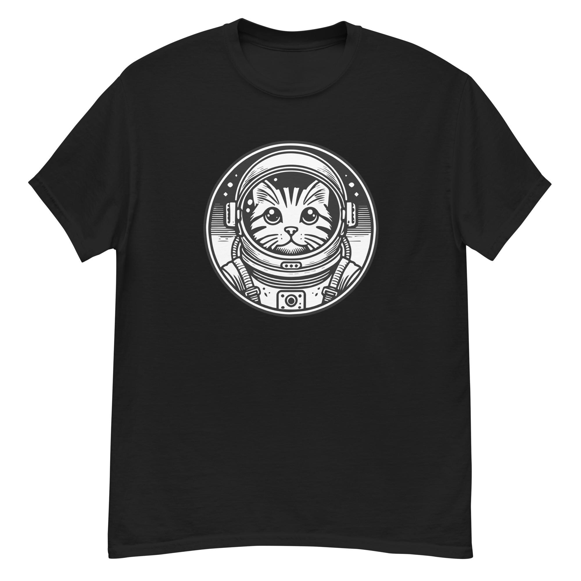 Cat Astronaut T-shirt: Purrfect for Space Lovers - Cosmic