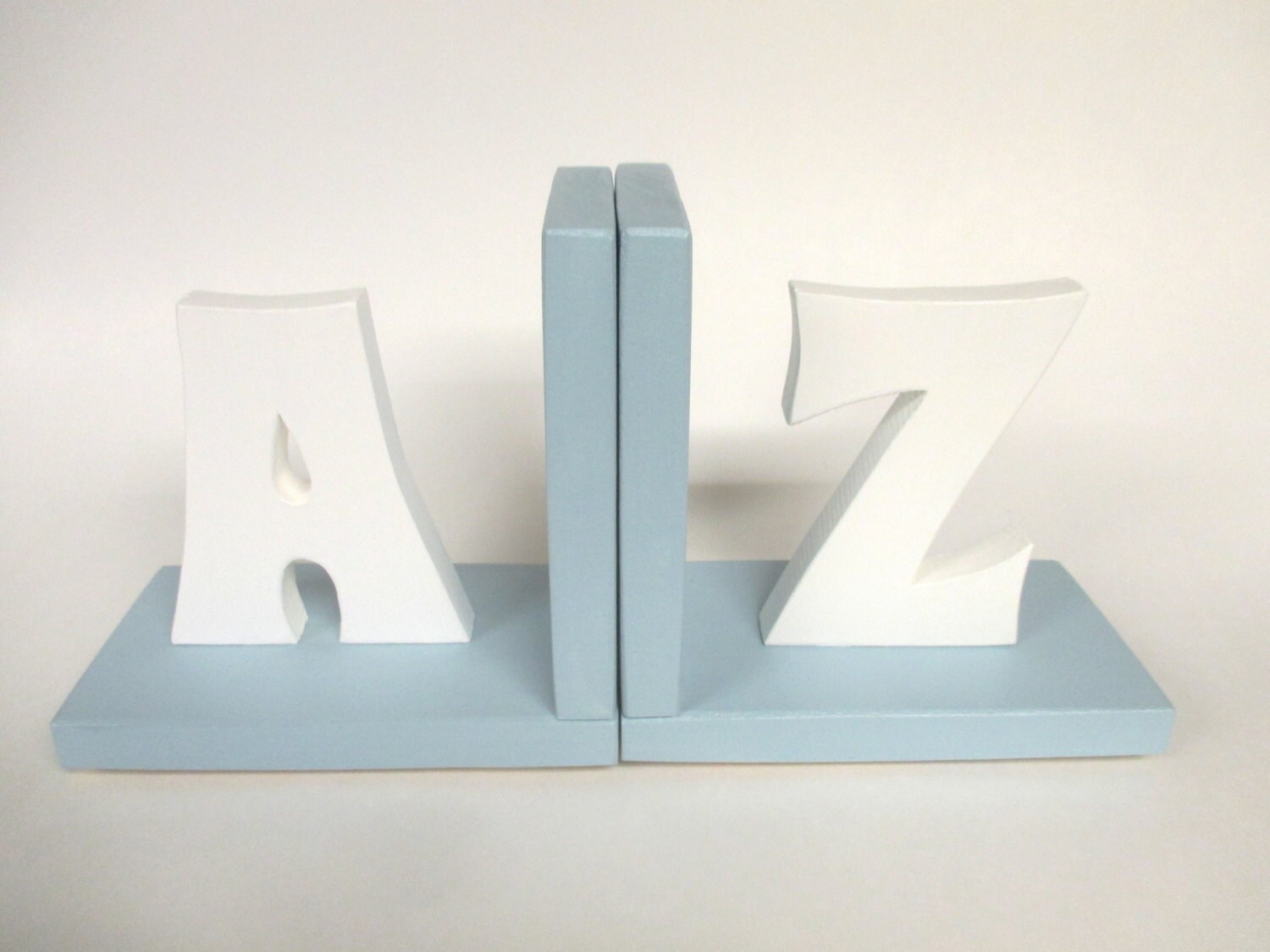 Pair of Personalized Alphabet Letter Initial Bookends Etsy