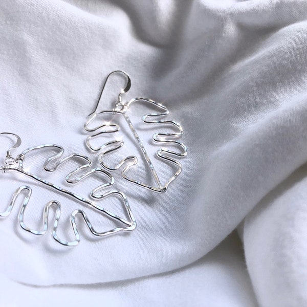 MONSTERA outline earrings