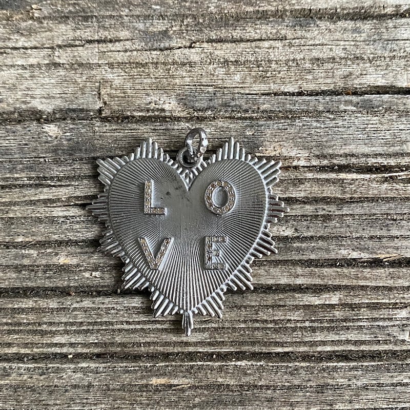 AMJ Pave Diamond Pendant