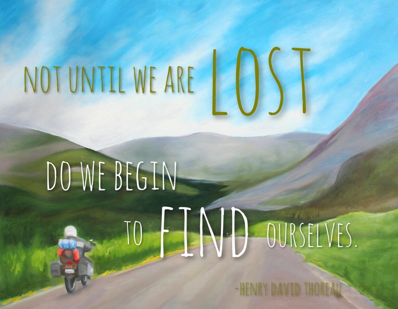 Travel Inspiration Quote Not Until We Are Lost Do We Etsy