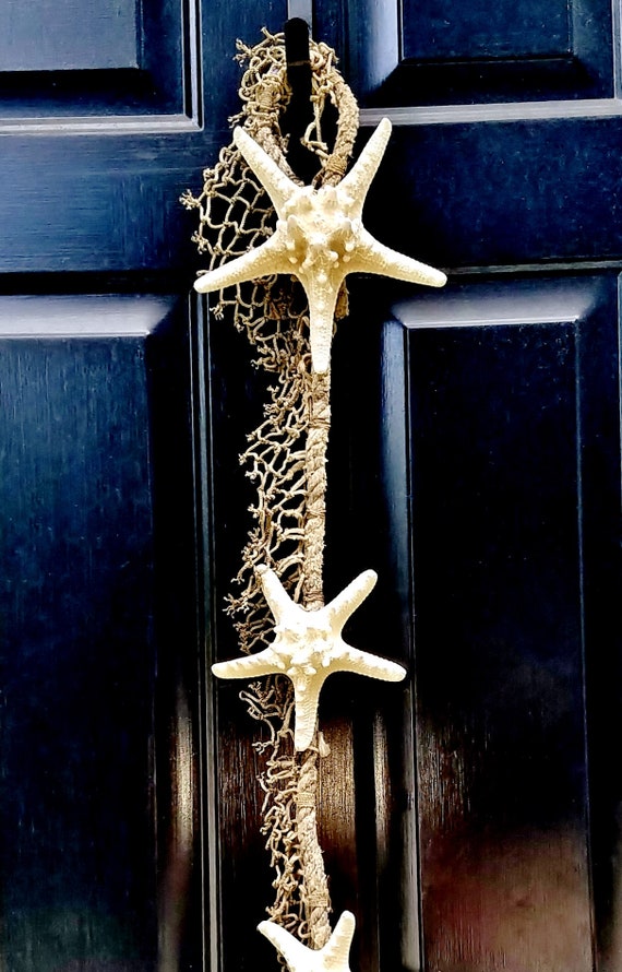 Natural Starfish Hanging Fishing Net Wall Rope Garland Swag Door
