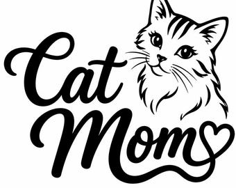 Cat Mom Decal