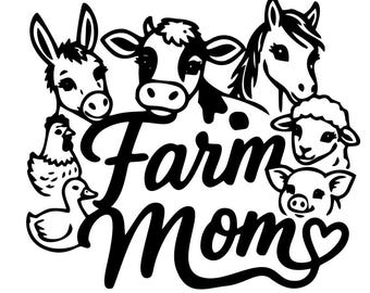 Farm Mom Decal