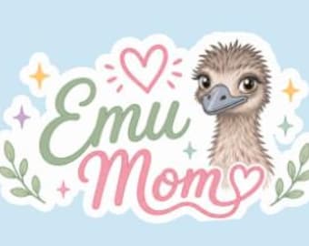 Emu Mom | 3 inch Sticker Decal