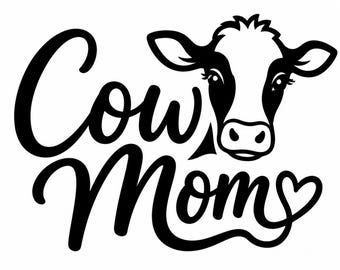Cow Mom Decal