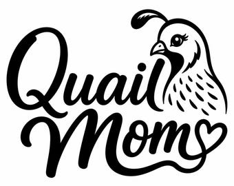 Quail Mom Decal