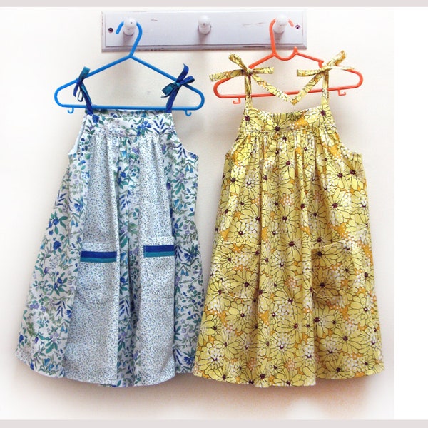 Girls dress sewing pattern Daisy Sundress digital sewing pattern for girls sundress sizes 6-9 months to 8 years
