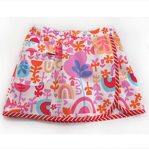 Girls shorts/skort sewing pattern Suzie Skort pdf sewing pattern for girls 2 to 14 years, two versions included