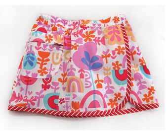 Girls shorts/skort sewing pattern Suzie Skort pdf sewing pattern for girls 2 to 14 years, two versions included