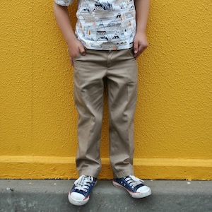 Boys trouser sewing pattern SLIM FIT PANTS boys pdf sewing pattern, boys trouser & shorts pattern sizes 2 to 12 years. image 2