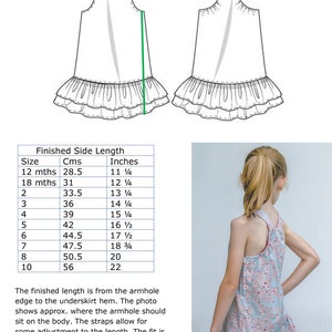 Sewing pattern girls summer dress/jumper, Lucy Lou girls pdf dress pattern, children's sewing pattern to fit 1 to 10 years. image 10