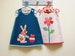 Baby and girls reversible jumper dress pdf sewing pattern. Petal Reversible Dress sizes 6-9 mths to 8 yrs 