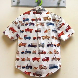 Boy's Hawaiian shirt sewing pattern for kids 2-14 years. THOMAS SHIRT pdf sewing pattern for childrens casual shirt. image 9