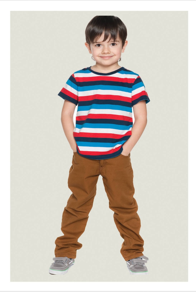 Boys trouser sewing pattern SLIM FIT PANTS boys pdf sewing pattern, boys trouser & shorts pattern sizes 2 to 12 years. image 6