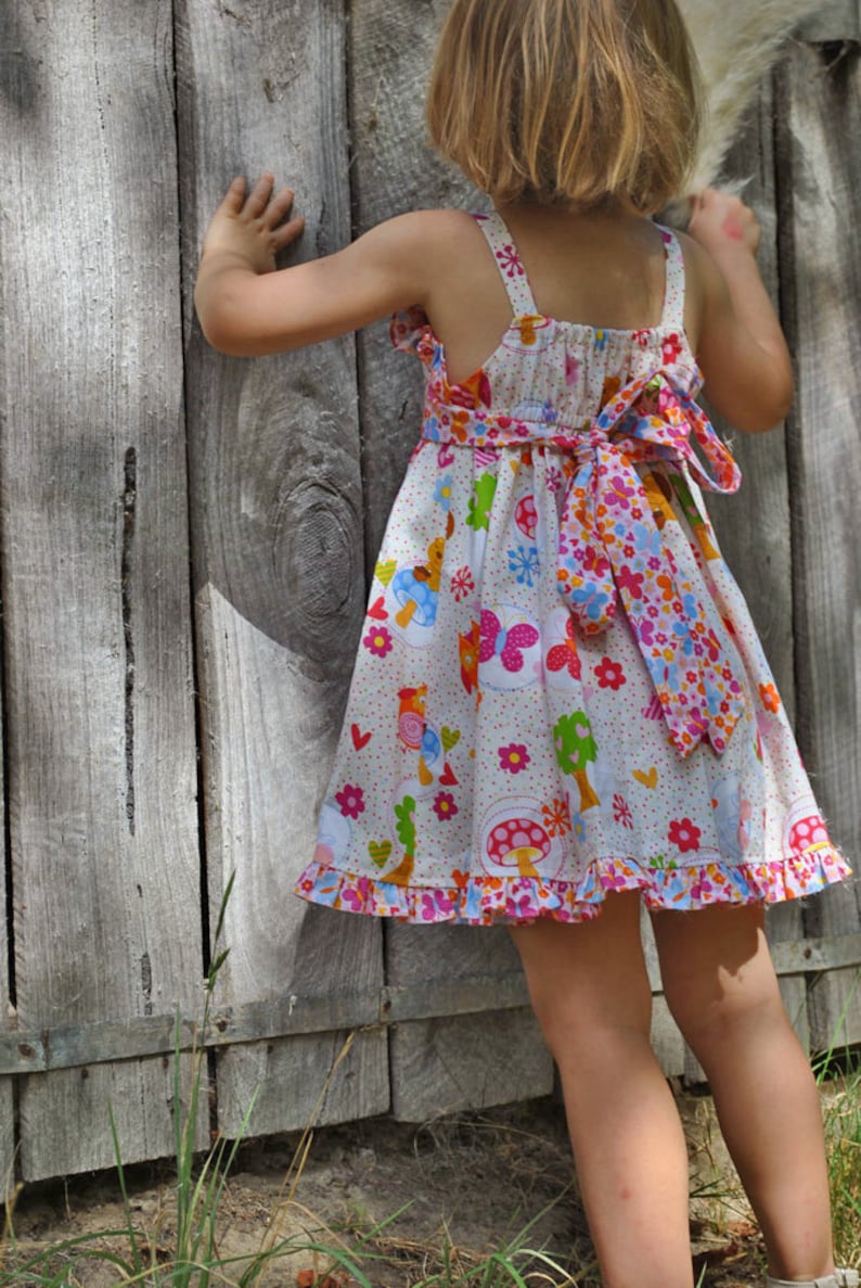 Girls SUNDRESS pdf dress sewing pattern sizes 1 to 10 years Etsy