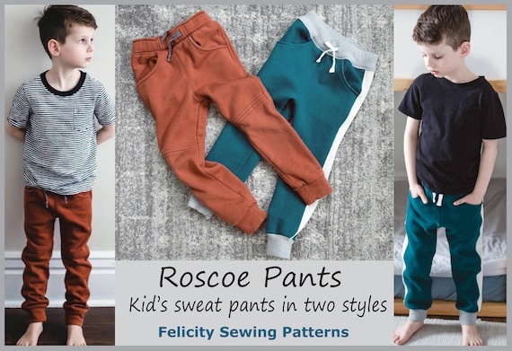 Patron de couture pantalon polaire enfant ROSCOE PANTS patron