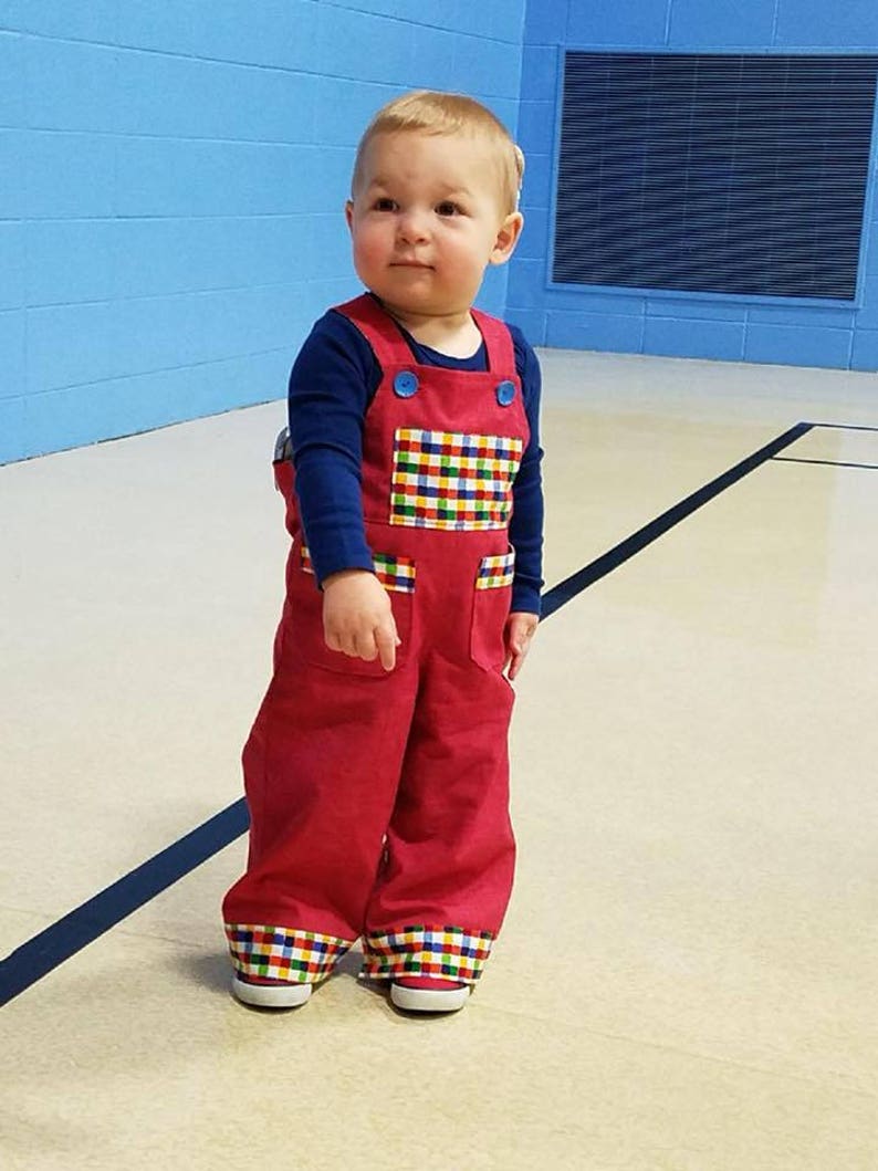 Boy Romper/overalls Pdf Sewing Pattern Ollie Overalls Sizes Etsy