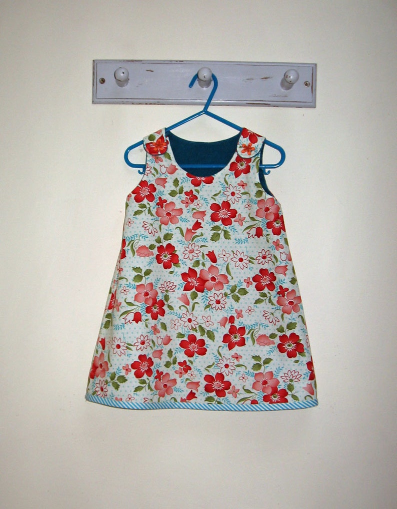 Baby and Girls Reversible Jumper Dress Pdf Sewing Pattern. Etsy UK