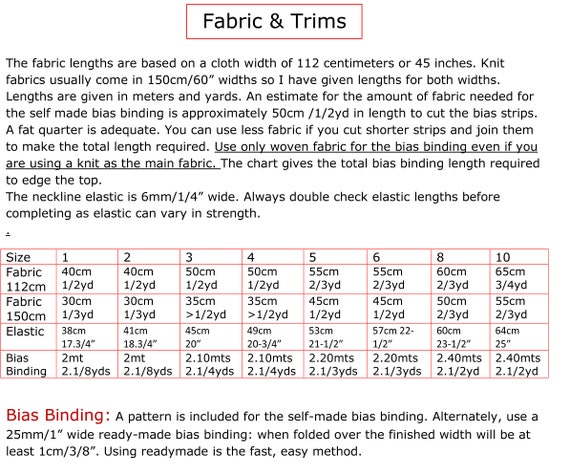 Tilly S Size Chart Pants