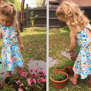 PDF Sewing Pattern for Girls Summer Top, Shorts and Skirt. GELATO Top & Shorts Pattern, Toddler - Girls Sizes 2 - 10 Years
