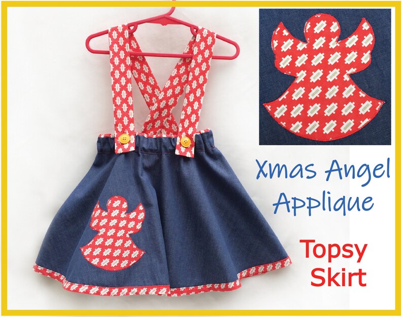 Girls flared skirt pdf pattern the Topsy Skirt sizes 1 to 12 image 1