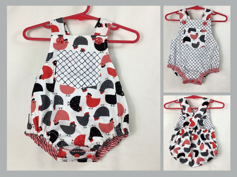 Baby Boy Romper Pdf Sewing Pattern DIMPLES Reversible Toddler Etsy