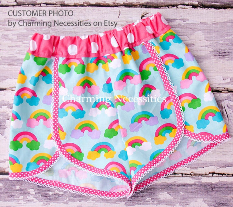 Girl's pdf shorts sewing pattern GIDGET Shorts by Felicity | Etsy