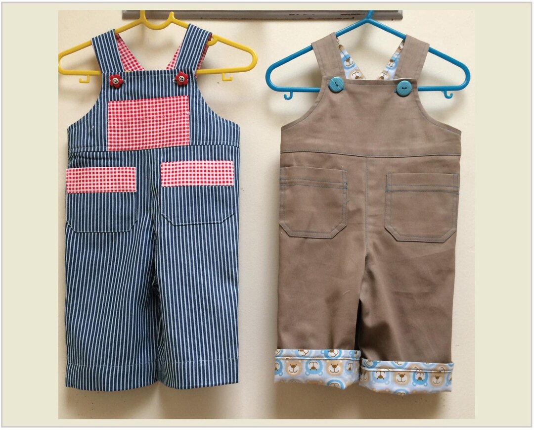 Kids Overalls/romper Pdf Sewing Pattern for Boy or Girl, Ollie Overalls ...