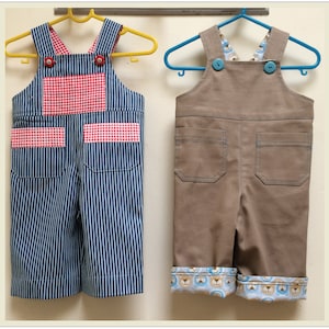 Cute Romper/Overalls pdf sewing pattern Ollie Overalls sizes 3+months to 4 years. ENGLISH  INSTRUCTIONS ONLY!!