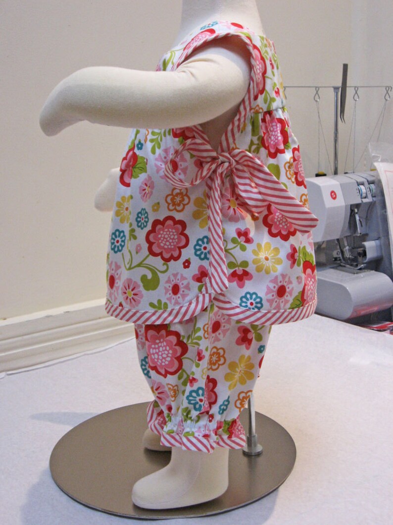 Baby Girls Pant and Top Pdf Sewing Pattern Isabelle Baby Set Etsy