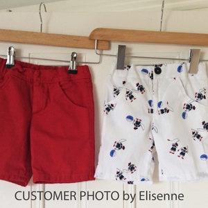 Boys trouser sewing pattern SLIM FIT PANTS boys pdf sewing pattern, boys trouser & shorts pattern sizes 2 to 12 years. image 7