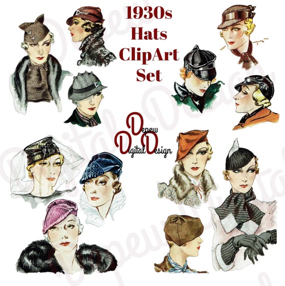 Women's hat styles 1930s hotsell