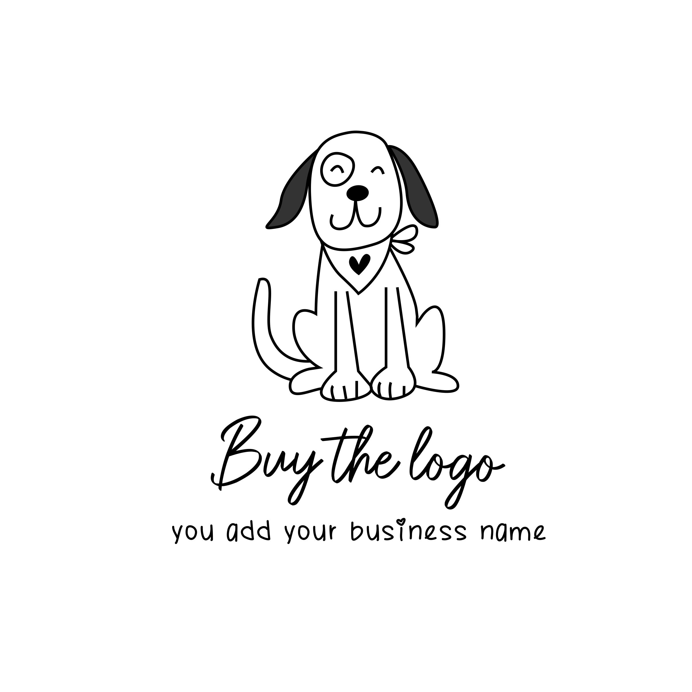 Dog Logo, Vet Logo, Pet Care Logo, Buy a Logo, Quick Logo, Download Dog