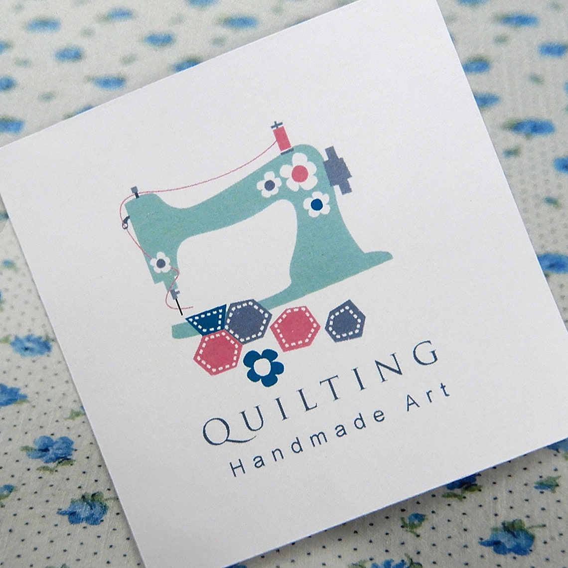 Quilting Logo, Sewing Logo, Instant Logo Download, Logo Design