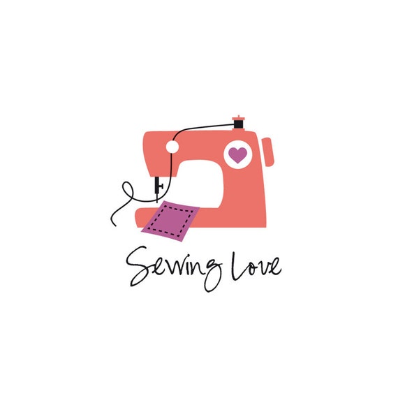 Sewing Logo, Sewing Machine Logo, Patchwork Logo