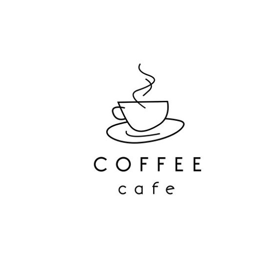 Cafe logo coffee shop logo coffee logo pre made logo | Etsy