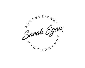 Photography logo, pre-made logo, simple logo, custom logo, business logo, wedding logo, black and white logo, logo design.