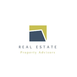Real estate custom made, property logo. Simple and stylish. Adjusted to fit your business name. Instant logo.