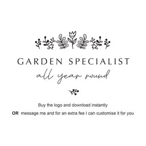 Flower logo, gardening logo, florist logo, skin care logo, natural logo, organic logo, floral logo, logo design, flower doodle hand drawn.