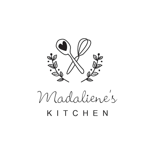 Cafe logo,  restaurant logo, custom logo, pre made logo, cooking class logo, food and drinks logo, diner logo, baking logo, logo for cafe.