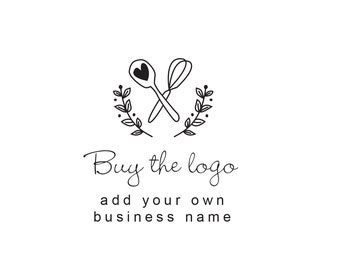 Cafe logo, restaurant logo, custom logo, pre made logo, cooking class logo, food and drinks logo, diner logo, baking logo logo for cafe.