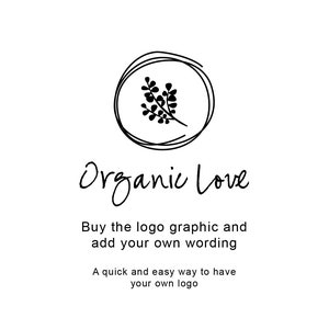 Organic logo, custom logo, professional business logo, environment logo, eco logo, health logo, natural logo, organic food logo. leaf logo.