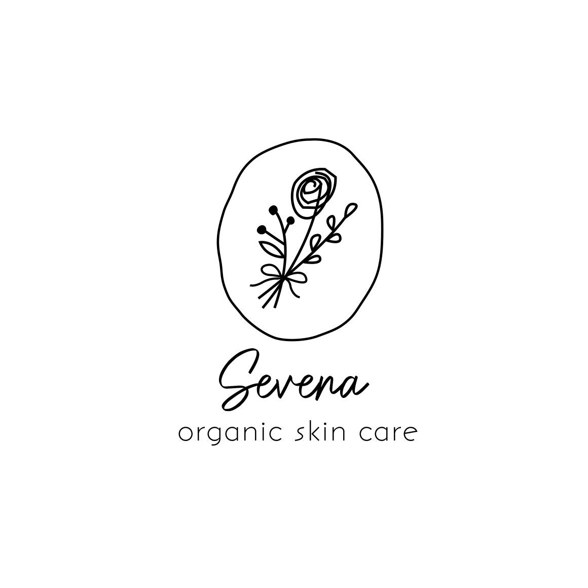 Flower logo organic logo skin care logo florist logo soap | Etsy