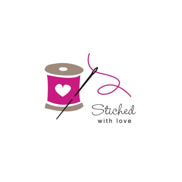 Sewing logo customised to your own business name.