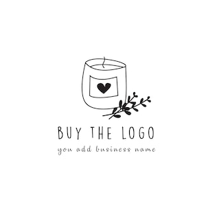 Kerzenherstellung Logo, Kerzengrafik, Logo kaufen, Instant Logo, Kerzenlogo.