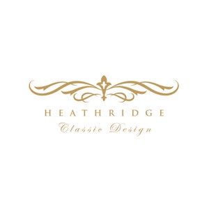 Ornate logo, custom logo, elegant logo, classic logo, wedding logo, design logo, photography logo, business logo, gold logo.