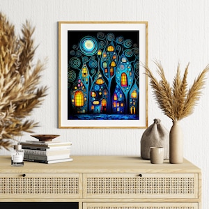Bioluminescent Art #11 | Digital, Downloadable Print, Surrealism, Fantasy, Contemporary Art, Ethereal and Whimsical Art, Instant Download