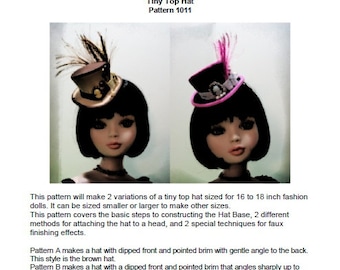 Tiny Top Hat 1011 PDF-patroon en instructies