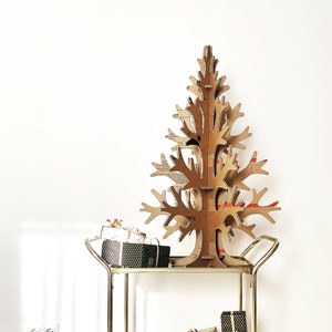 90 cm / 2'95'' cardboard Christmas tree for small spaces, Artificial eco-friendly Christmas tree